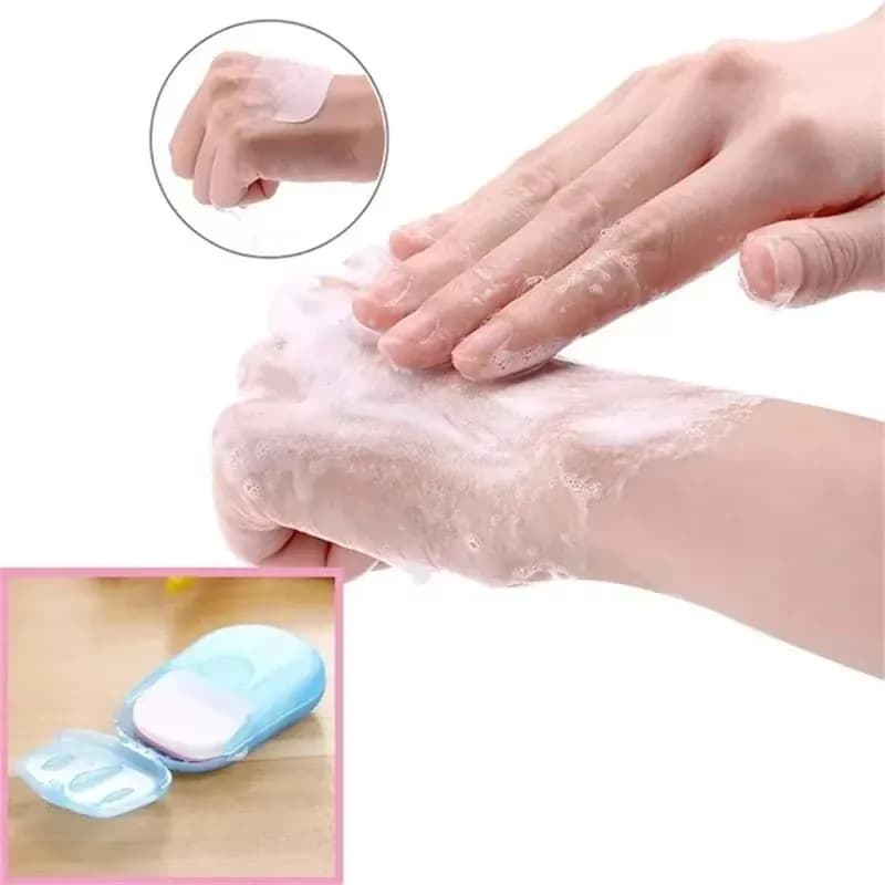1-30 box Badezimmer Einweg Seife Papier Praktische Reise Seife Papier Waschen Hand Bad Sauber Duftenden Mini Papier Scheibe seife