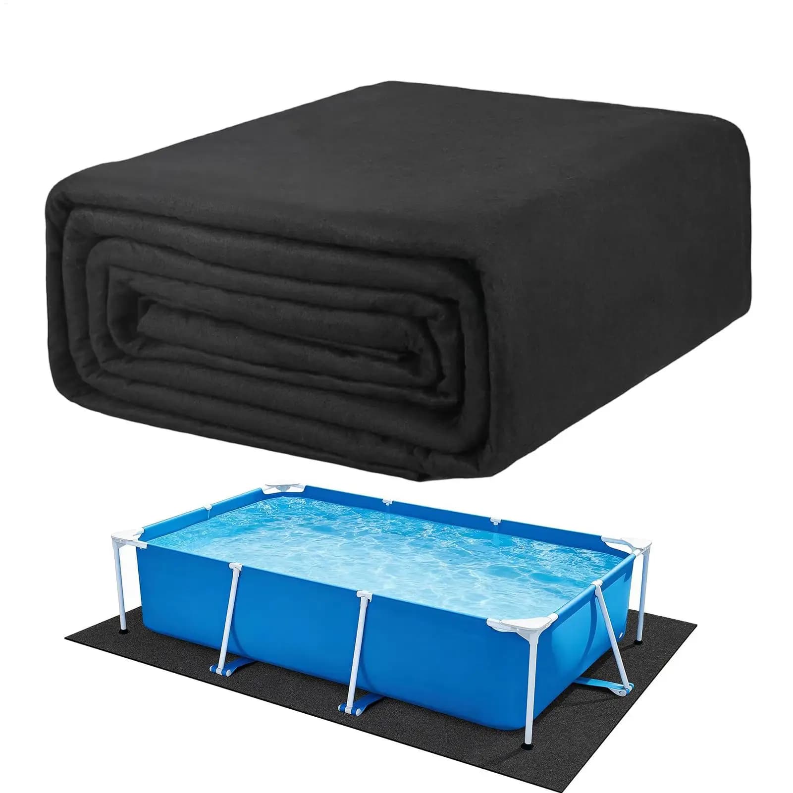 Pool-Liner-Matte, strapazierfähige Unterlage für Pools, umweltfreundliche Pool-Liner-Matte, Poolboden-Abdeckplane, Regen- und Staubschutzmatte