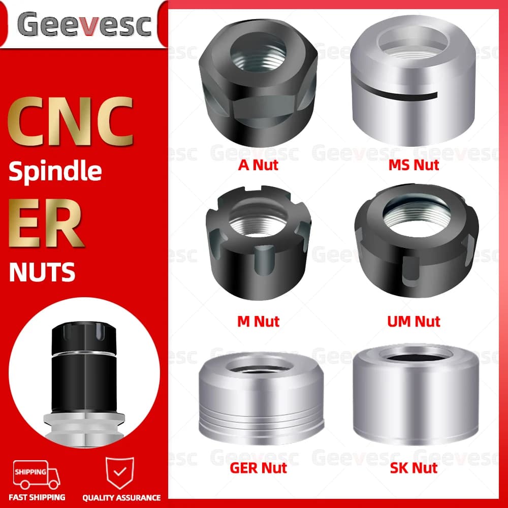 Dynamische Balance ER8 ER11 ER16 ER20 ER25 ER32 A M UM Mutter SK10 SK16 GER 11 16 20 25 32 Hochgeschwindigkeits-ER SK CNC Mutter Graviermaschine