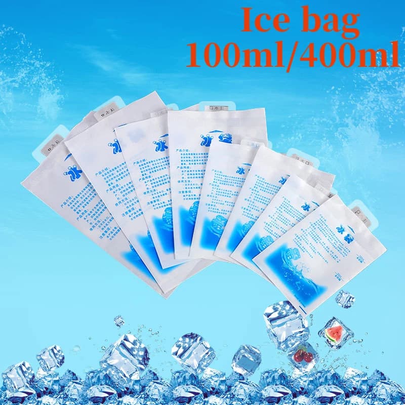 100ml/400ml Wiederverwendbare Kaltkompressen-Gel-Eisbeutel für Verletzungen, Schmerzlinderung, sichere, umweltfreundliche Heiß- und