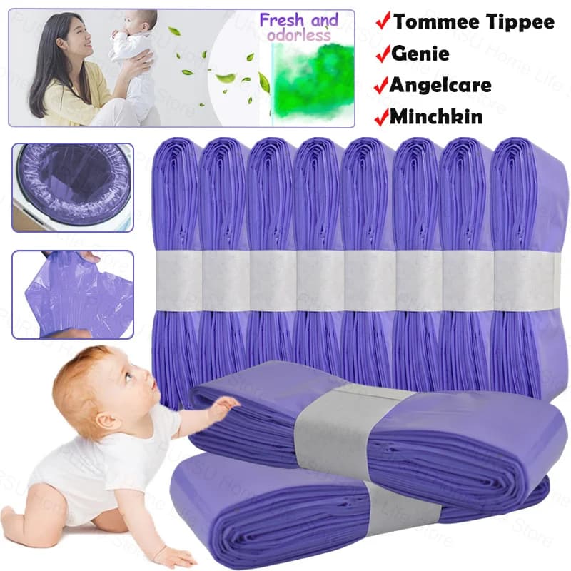 Mehrfarbige Müllsäcke, Windeleimer, Nachfüllbeutel für Tommee Tippee Sangenic Simplee oder Twist&Click für Angelcare für Genie-Müll