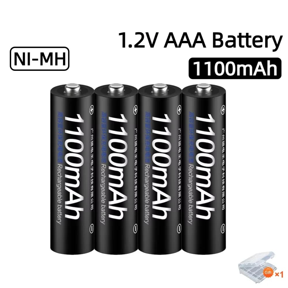 PALO 1,2 V AAA NI-MH-Akku, 1100 mAh, für Elektrorasierer/Taschenlampe/Notbeleuchtung/drahtloses Telefon