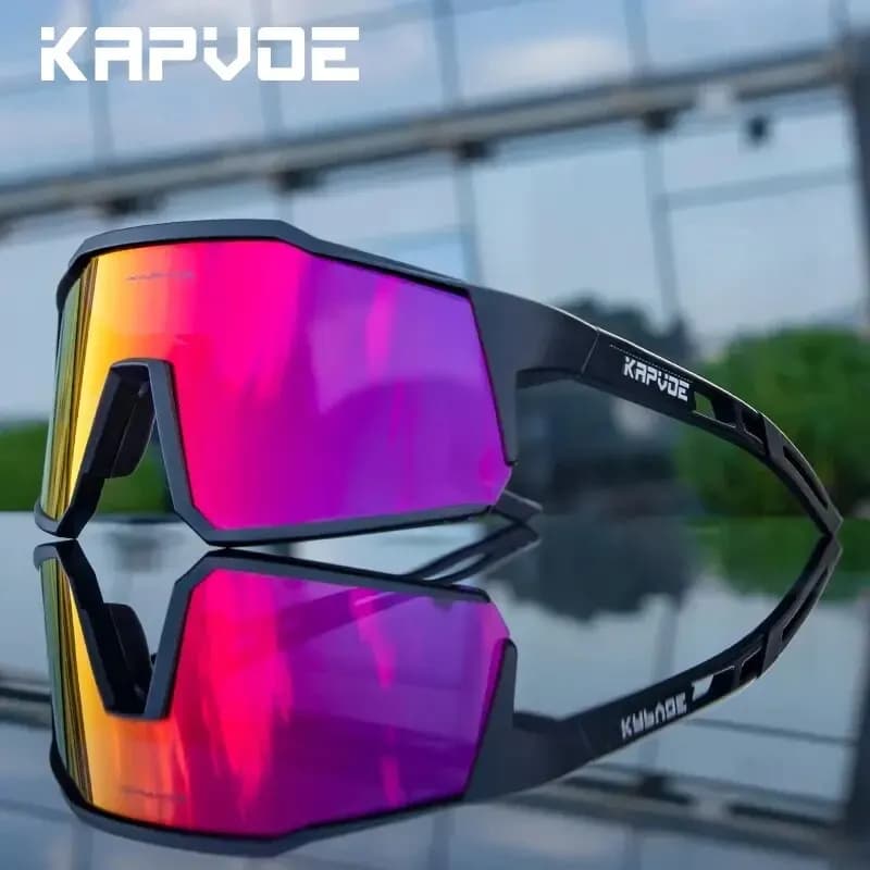 Kapvoe fahrrad brille polarisiert mtb rennrad brille uv400 schutz sonnenbrille ultraleichte sport brillen ausrüstung