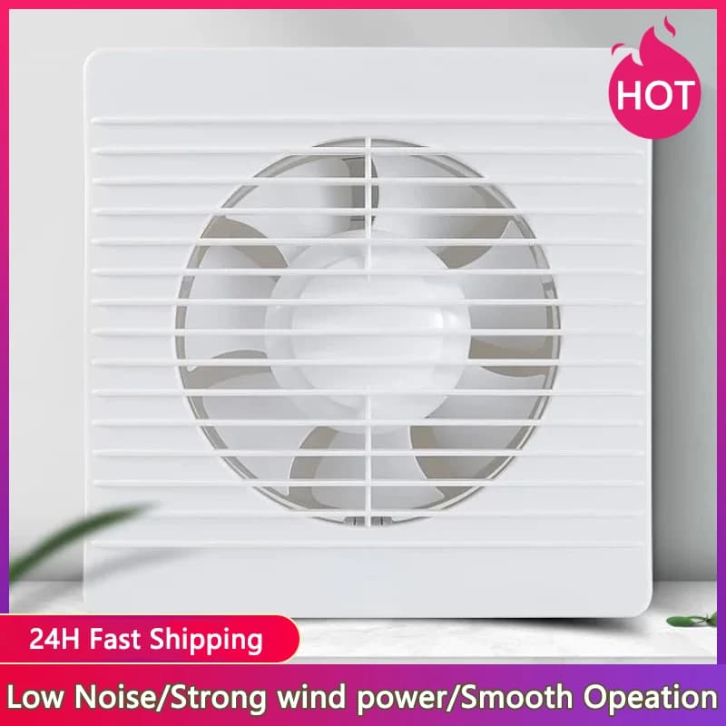 4 "6" 8 "Abluftventilator wc leistungsstarke stumm abluftventilator haushalt wand abluftventilator ventilator für dropshipping