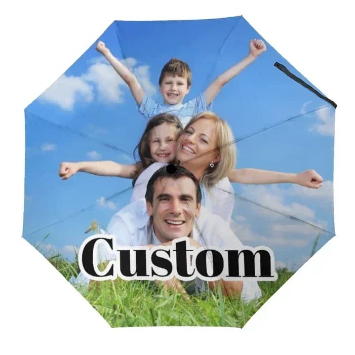 Benutzerdefinierte Regenschirme Personalisierter Regenschirm mit Bildern Personalisierter Regenschirm Automatisches faltbares Design Sie Regenschirm