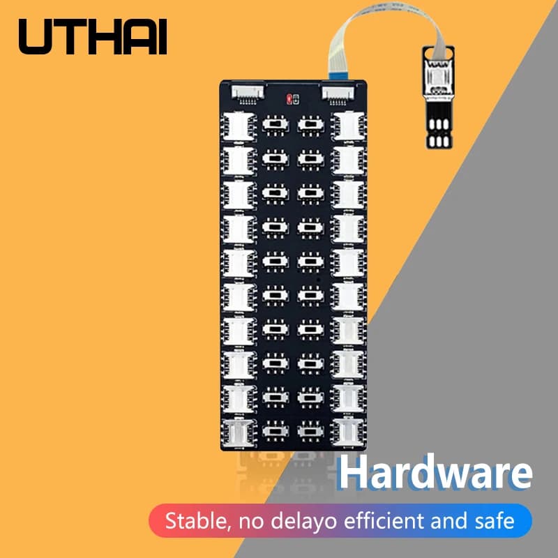 SIM-Kartenadapter mit 20 Slots, Multi-SIM-Kartenleser, Mini-Nano-SIM mit unabhängigem Steuerschalter für iPhone 5/6/7/8/X/XS/XR/11