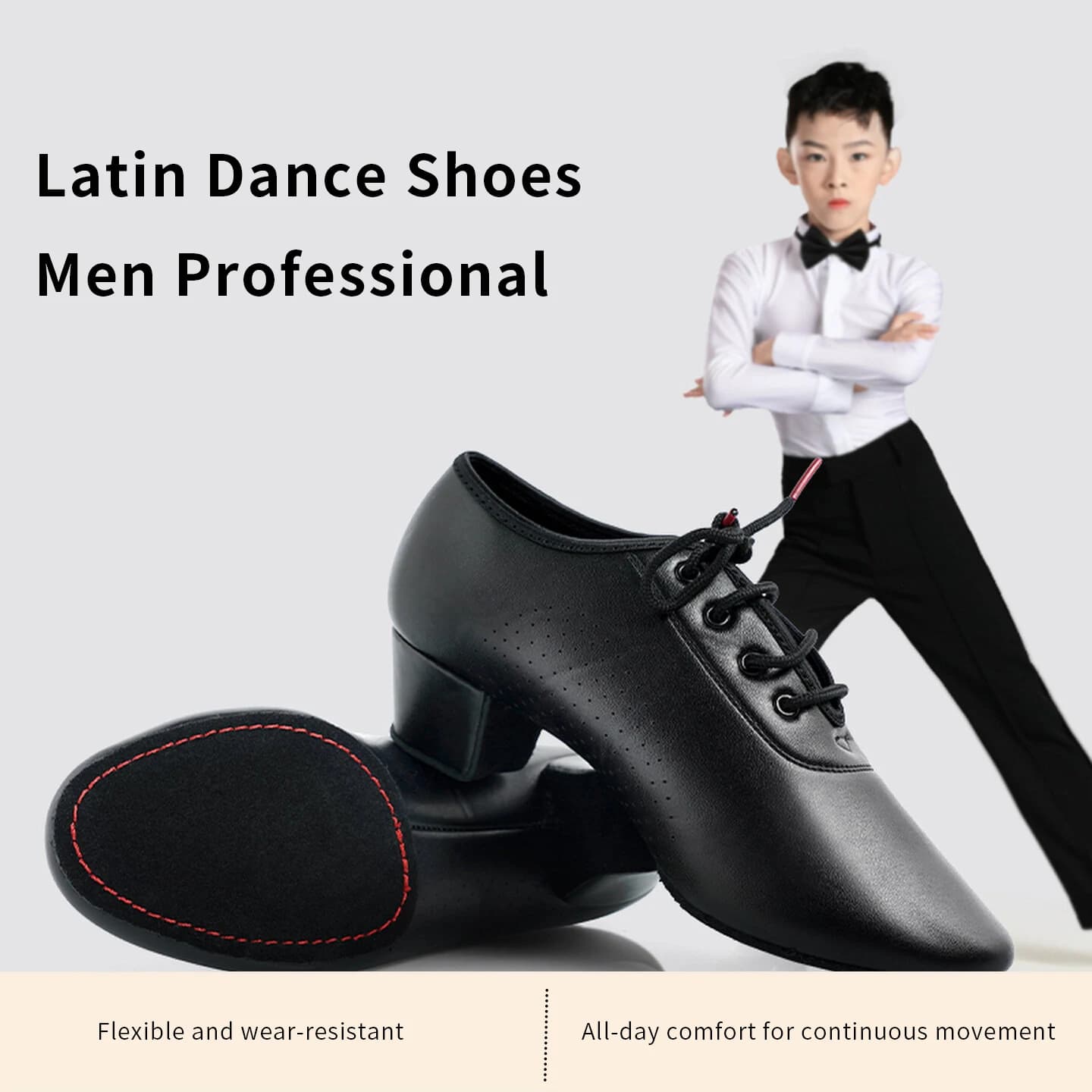 Professionelle lateinamerikanische Tanzschuhe für Herren und Jungen, weiche Sohle, moderner Tango, Salsa, Rumba, Ballsaal, Übungs-Performance-Schuhe
