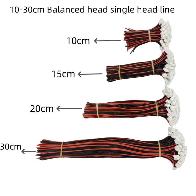 10pc 1S 2S 3S 4S 5S 6S 7S 8S 22AWG Lipo Batterie Balance ladegerät Kabel IMAX B6 Stecker Stecker Draht 10 15 20 30cm Einzel kopf draht