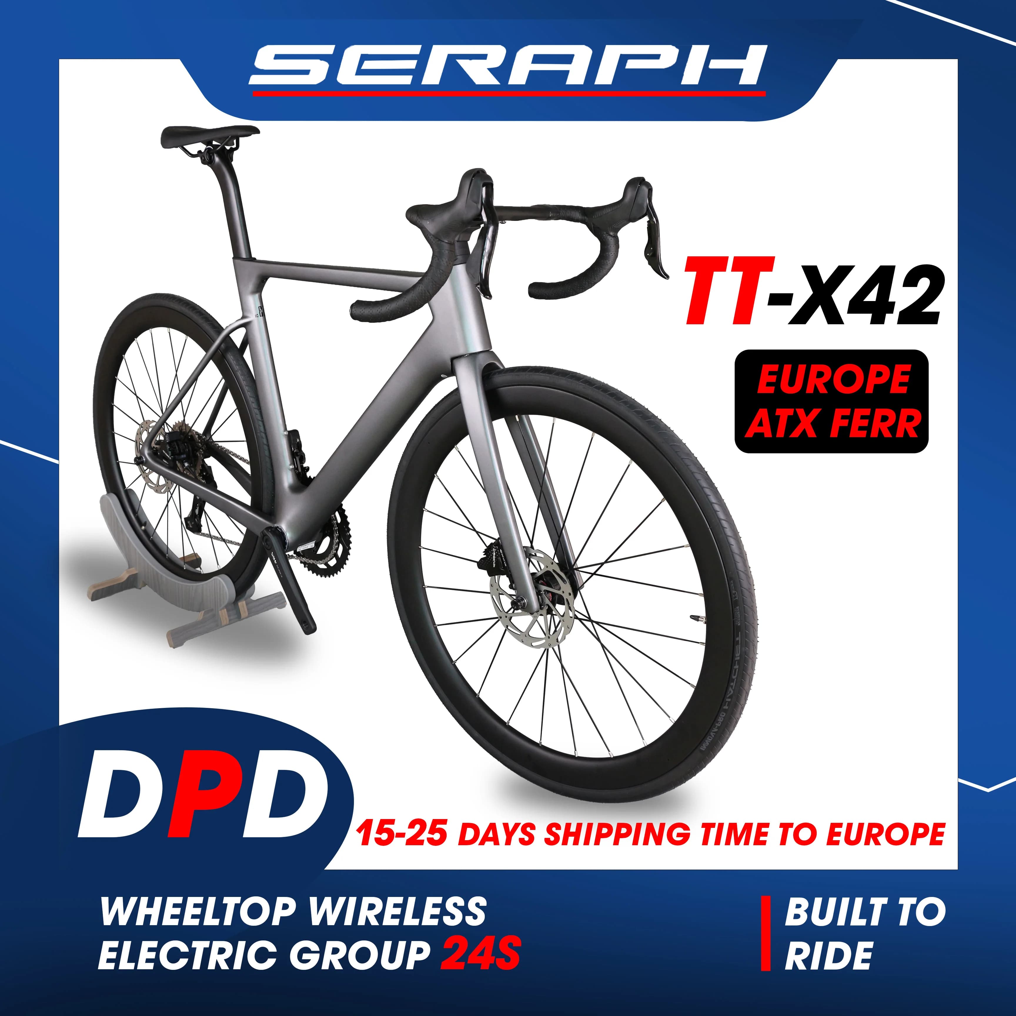 Neuester Stil TT-X42 Fahrrad Vollcarbon Leichtes Rennrad mit WheelTop Wireless Electric Group Set Carbonräder