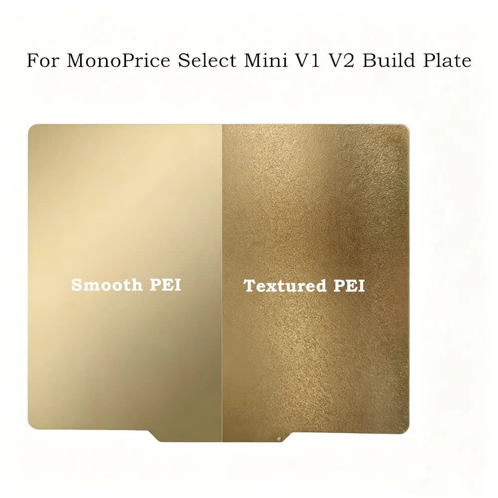 Für MonoPrice Select Mini V1 V2 Bauplatte Glatte Strukturierte PEI-Platte 160x130mm Doppelseitige Druckplatte aus Federstahl