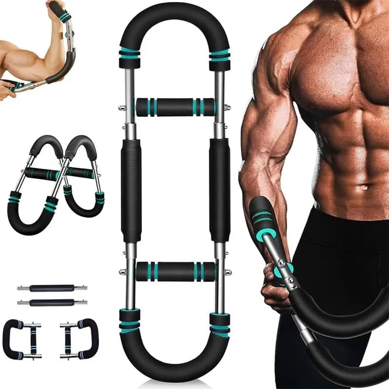 Twister Armtrainer 30-50kg Verstellbares Brusttrainingsgerät U-förmige Tragbare Power-Twister-Stange Schultermuskeltrainer