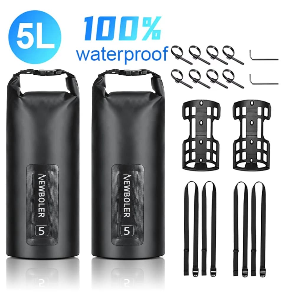 NEWBOLER Tragbare wasserdichte Fahrradgabeltasche 5L Tragbare Fahrradtasche Elektroroller-Tasche Fahrrad-Fronttasche Fahrrad-Gabeltasche