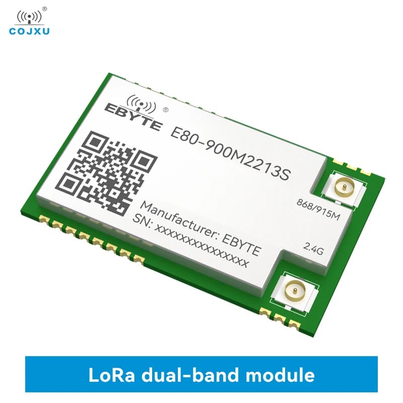 LR1121 LoRa Wireless-Modul LoRa Spread Spectrum Dual-Band Sub-G 868 MHz 915 MHz 2,4 G SMD TCXO COJXU E80-900M2213S SPI RF-Modul
