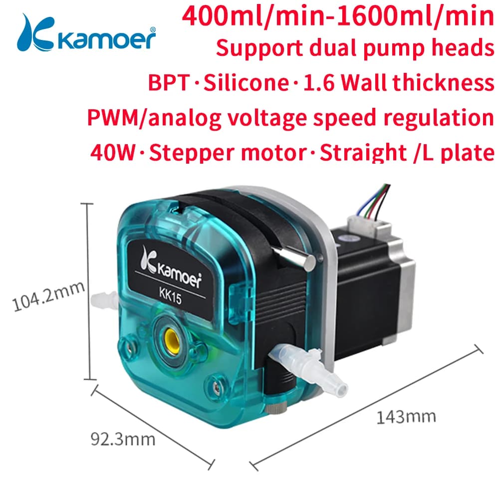 Kamoer 400-1600ml/min kkts perist altis che Pumpe mit hohem Durchfluss 24-V-Schrittmotor Dosier pumpe mit einstellbarer Drehzahl und