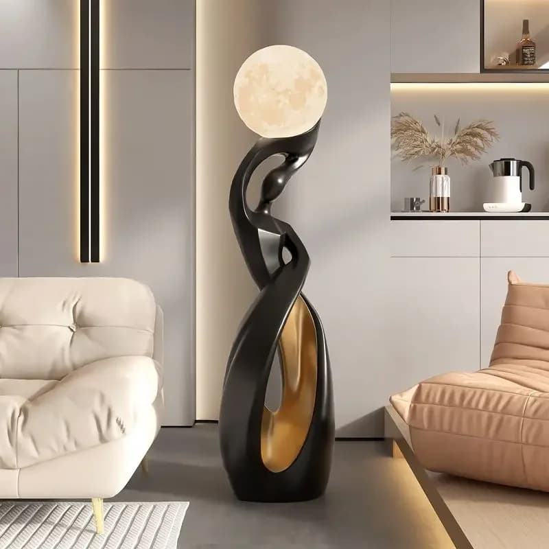 Ästhetische Miniatur Luxus Kunst Figuren kreative Miniaturen mit Nachtlicht modernes Sofa neben Home Decoration lustige Geschenke