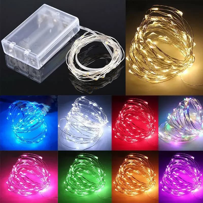 1M 2M 3M 5M 10M 20M 30M Kupferdraht LED Lichterketten Urlaub beleuchtung Fee Girlande Für Weihnachten Baum Hochzeit Party Dekoration