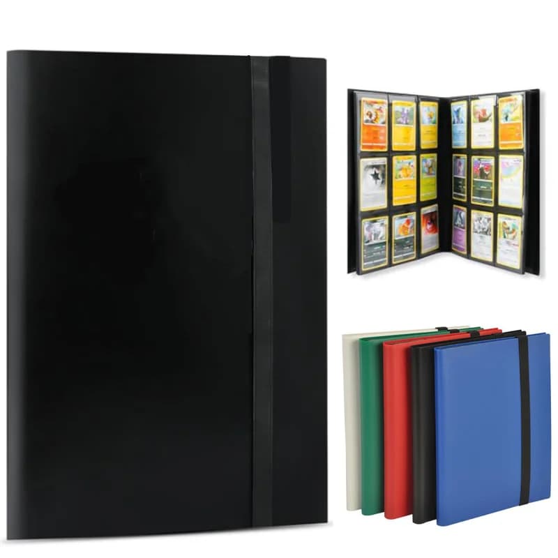 1PC Sammelkarten-Sammlerhalter, 4/9/12-Taschen-Binder, tragbarer Aufbewahrungskoffer, geeignet für Spielkarten, Baseball, Fußballkarten