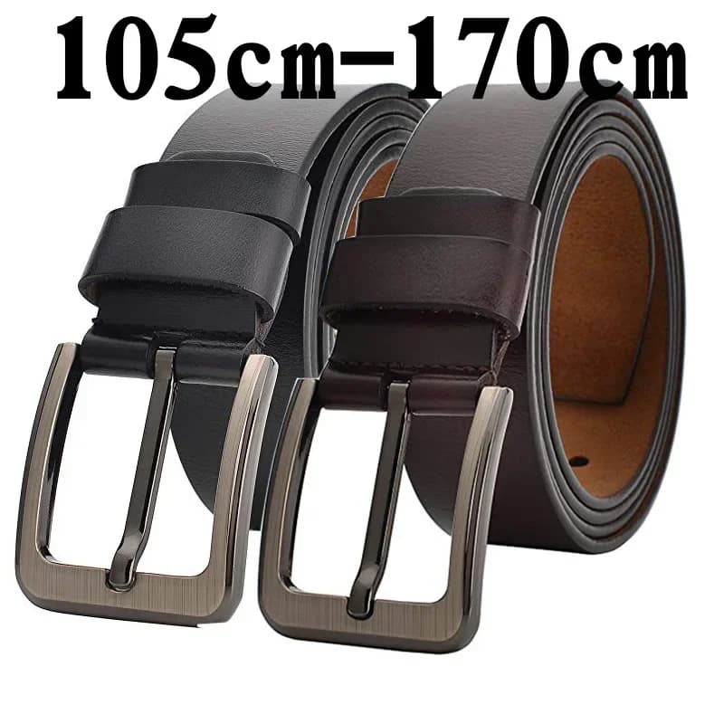 Echte Echtes Leder Gürtel für Männer Plus Größe 170 160 150 140 130 cm Männer Hohe Qualität Gürtel Männer Rindsleder Mode strap Männliche