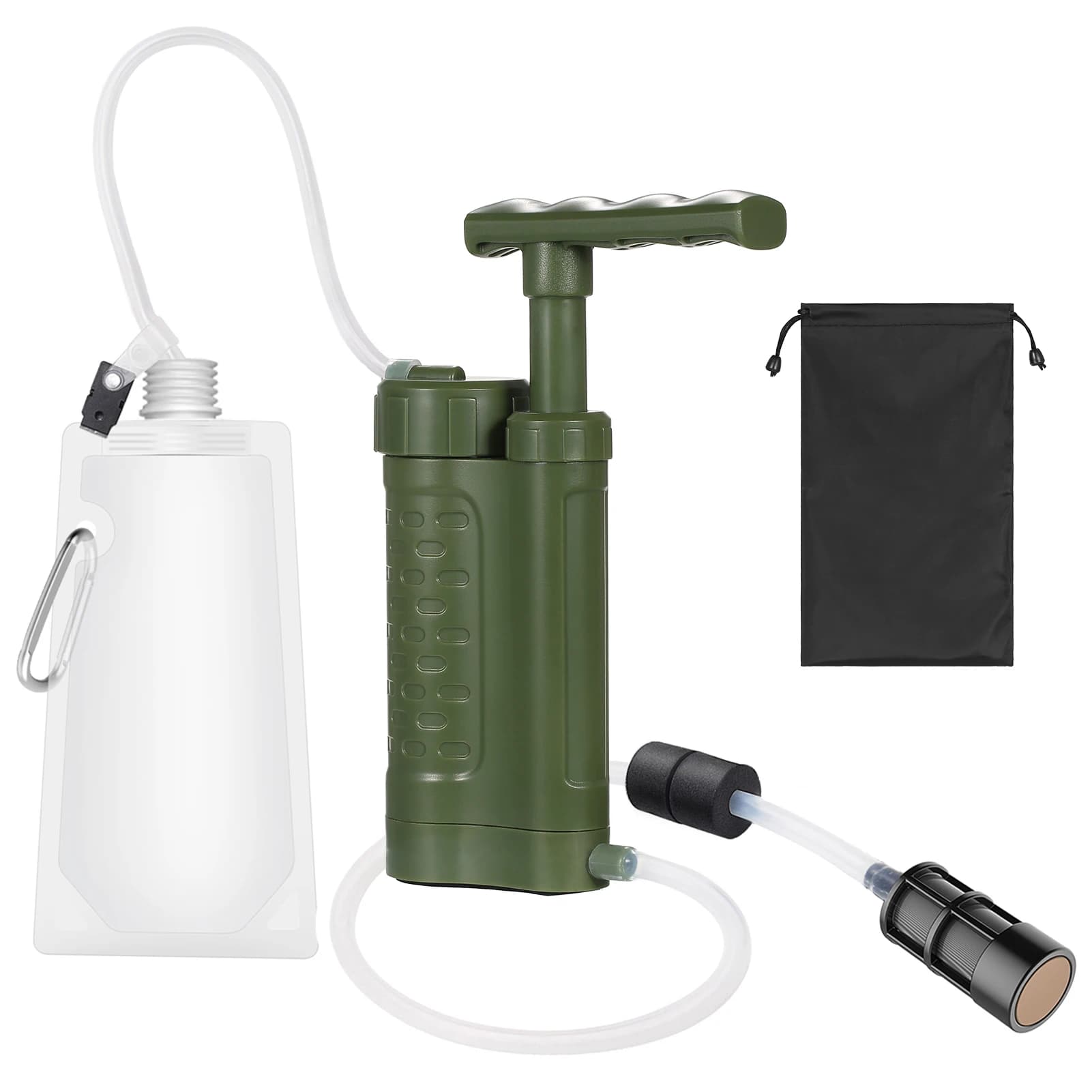 Wasser aufbereitung pumpe Wasserfilter system mit 0,01 Mikron Wasserfilter tragbare Notfall-Überlebens ausrüstung für den Notfall