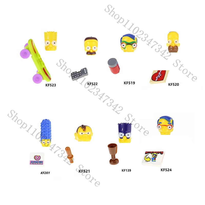 KF6039 Simpss Anime Film Ziegel Puppen Spielzeug Bausteine Kompatibel Ziegel Montieren Puppen Spielzeug Geburtstag Geschenk für Kinder