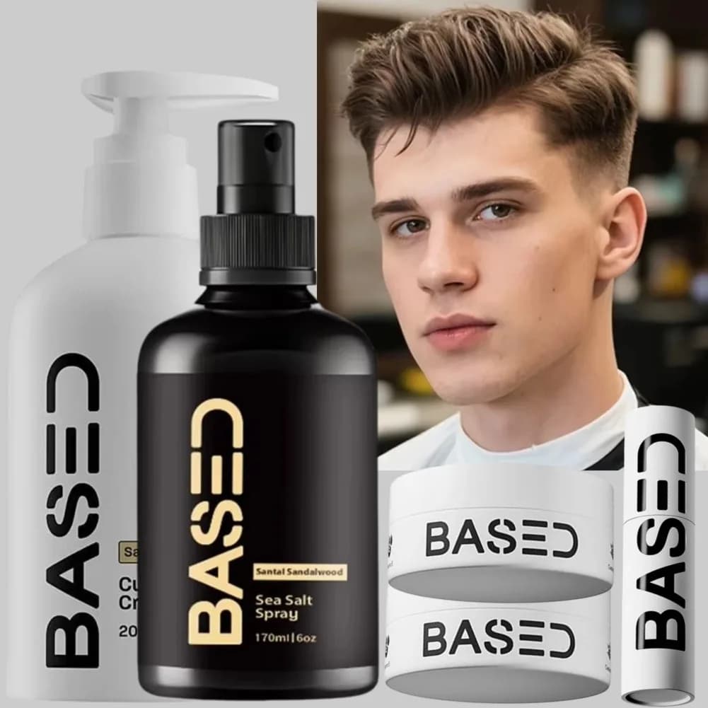 BASDE Sea Salt Frisurspray, Haarwachs für Männer, starker Halt, Haar-Styling-Wachsstift, langlebig, geringer Glanz, Modellierungspaste