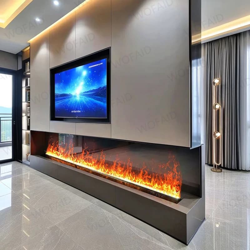 5 Jahre Garantie, automatisierend, 5D-Simulation, Flammen, Dampf, Nebel, elektrischer Kamin, Wasserdampf, Fernbedienung, umweltfreundlicher
