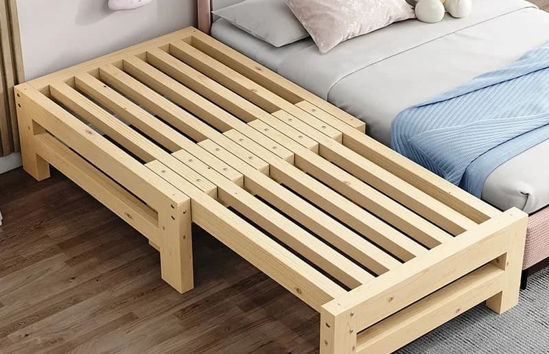 Massivholz einfaches Schlafsofa Tatami ausziehbares multifunktionales Dual-Purpose-Teleskopbett Mittagspause Push-Pull-Bett Smallhousehold