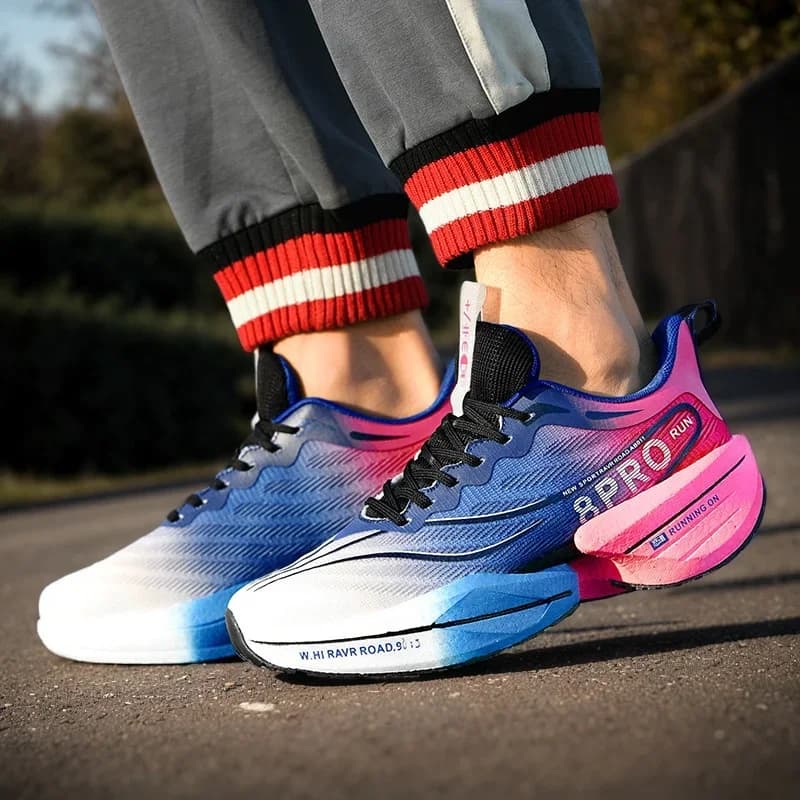 Männer Carbon Platte Turnschuhe Atmungsaktive Marathon Athletische Laufschuhe 8PRO Fitness Outdoor Tennis Training Sport Schuhe Frauen