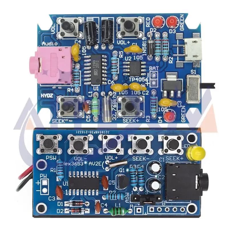 DIY elektronische Kits Wireless Stereo FM Radio Empfänger Modul PCB 76 MHz-108 MHz DC 1,8 V-3,6 V