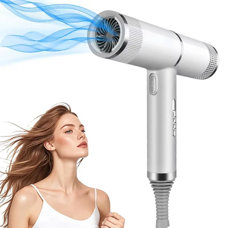 Professioneller Ionen-Föhn, geräuscharmer Haartrockner mit Düse, leistungsstarker professioneller Heiß- und Kalt-Salon-Haartrockner
