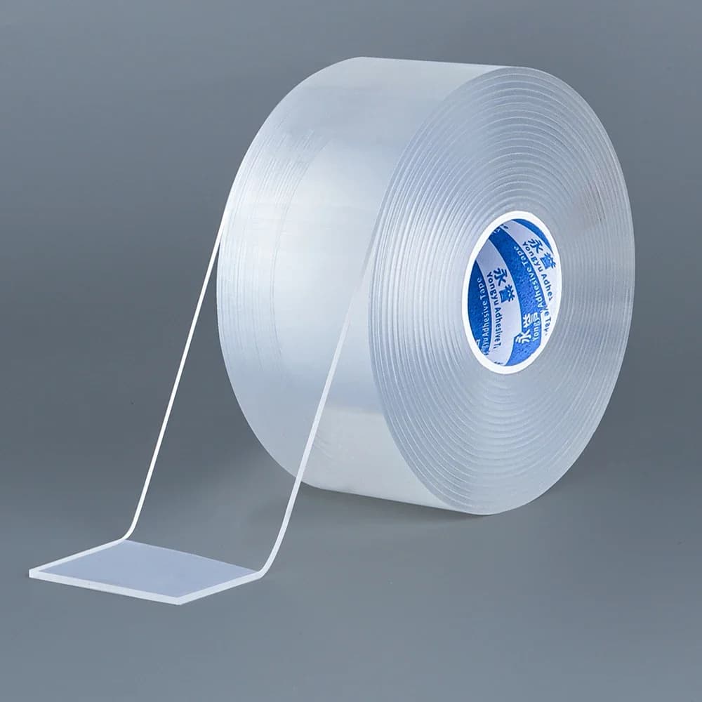 Doppelseitiges Klebeband, robust, extra großes doppelseitiges Nano-Klebeband, transparentes Montageband zum Aufhängen von Bildern