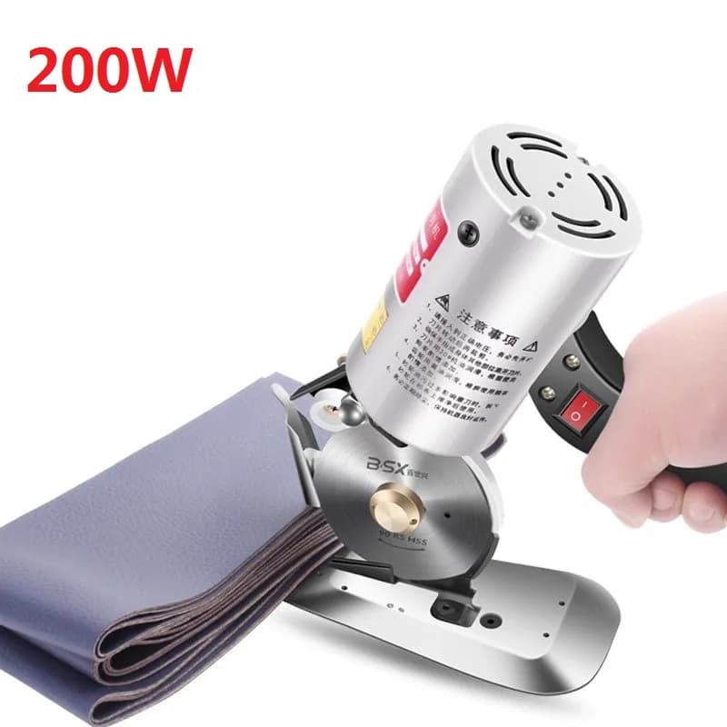 Elektrische Schneidemaschine Kleidung Stoffschneidemaschine Leder Handheld Stoffschneidemaschine Rundmesserschneider
