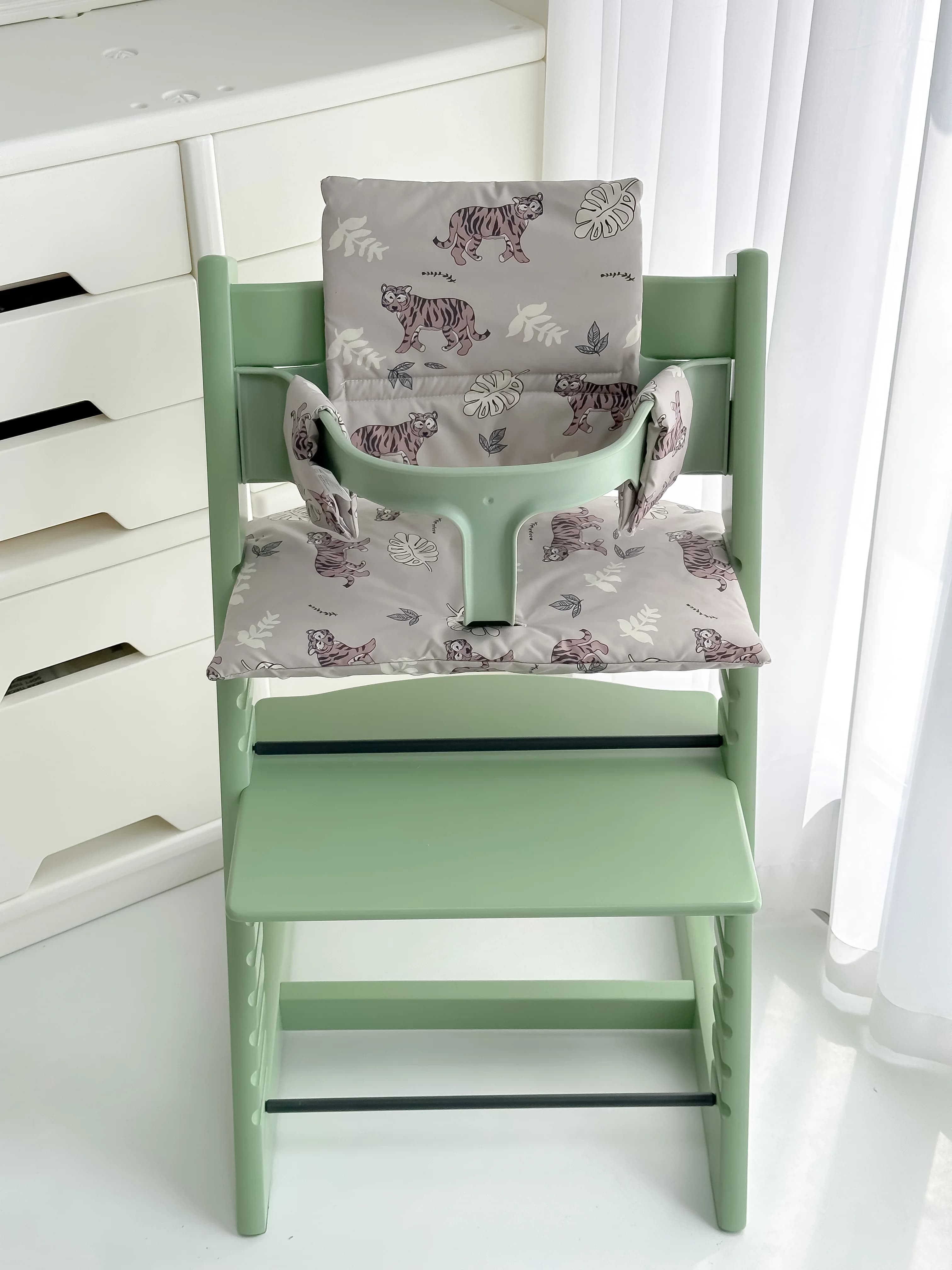 Cartoon Baby Hochstuhl Kissen Bär Tiger Baby Zurück Kissen Stuhl Kissen Esszimmer Stuhl Zubehör Essen Kissen