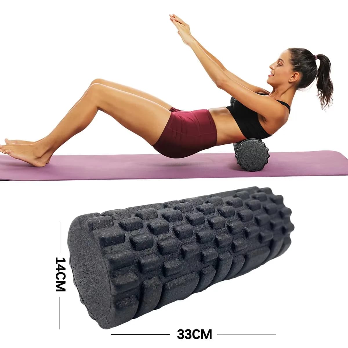 30/33 cm Fitness Schaum Roller Yoga Massage Roller EPP Pilates Schaum Körper Muskel Massage Roller Therapie Übungen Gym hause Übung