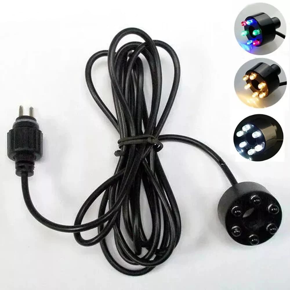 Aquarium Licht LED Kreis Lichter Unterwasser 6-LED Licht Ring Für Brunnen Teich Garten Kein AC Adapter