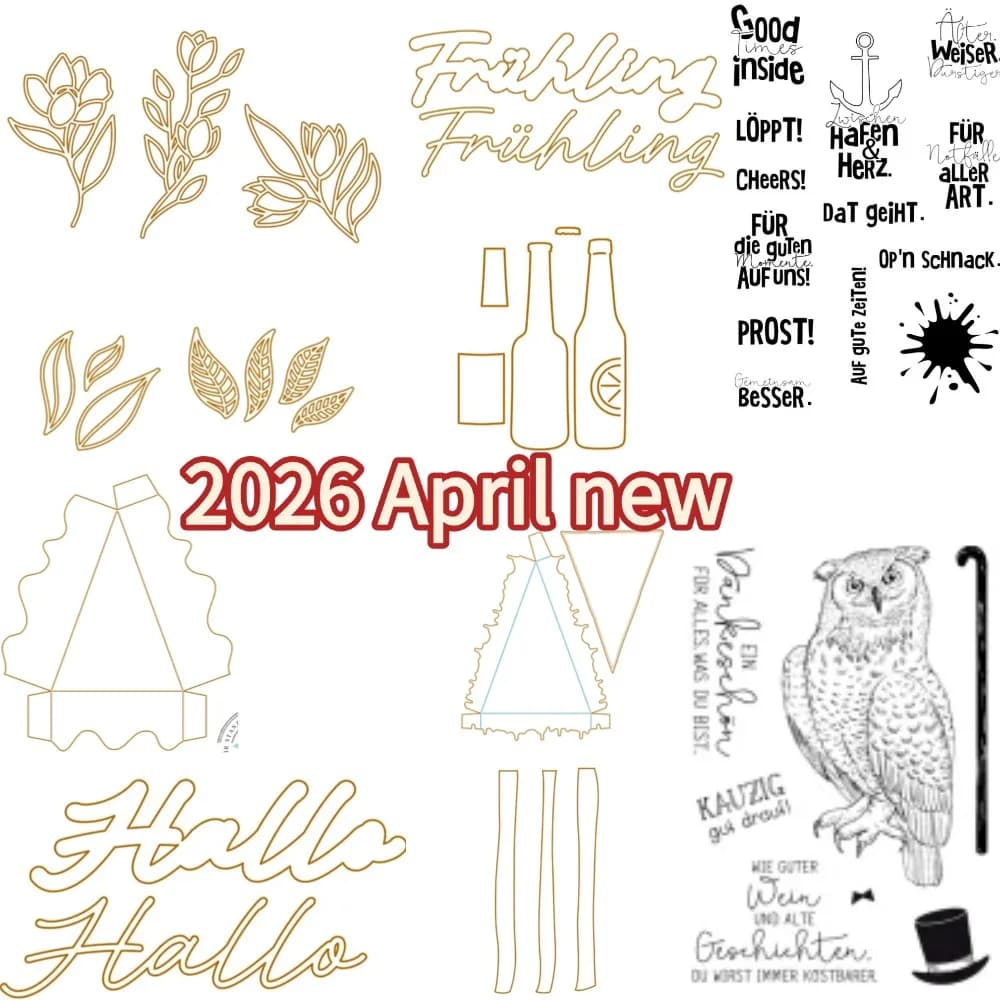 Soda und Milchfla Stempel 2026 NEU Stanzformen Scrapbook Tagebuch Dekoration Schablone Prägevorlage DIY Grußkarte Handgemacht