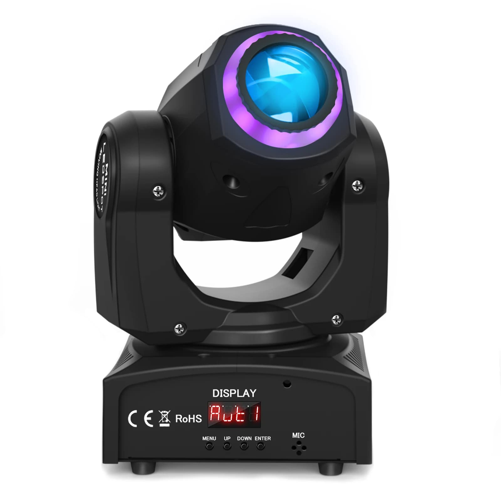 U'King 120 W LED Strahl Moving Head Licht RGB Farbmischung 8 Muster DMX Effekt Licht Rotierendes Bühnenlicht für DJ Show Party KTV