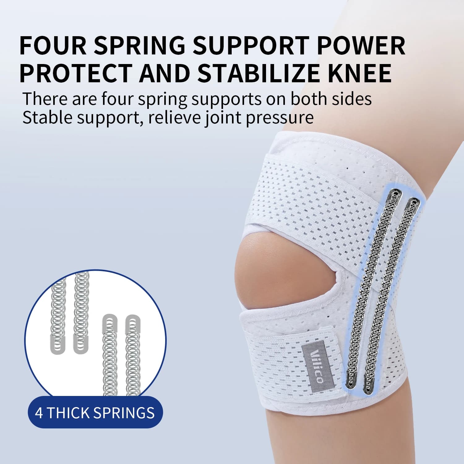 1 Stück atmungsaktive Mesh-Kniebandage, verstellbare, leichte Kniebandage für alle Jahreszeiten für den täglichen Innen- und Außenbereich
