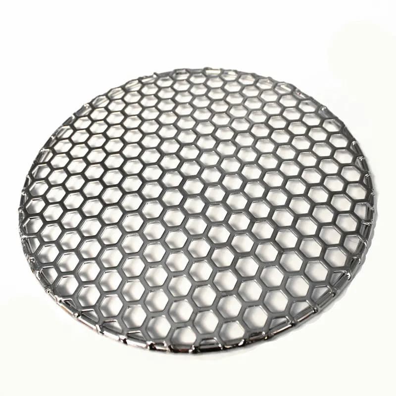 10–40 cm Durchmesser, Edelstahl 304, Lebensmittelqualität, runder Grill, Holzkohlerost, Grill mit Zelllöchern, Gitternetz