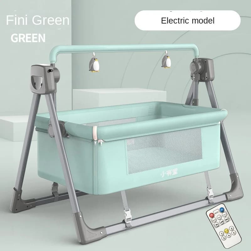 LazyChild Plastik-Babywiege Multifunktionale Elektrische Intelligente Schlaf-Schaukelwiege für Neugeborene Baby-Schlafkorb
