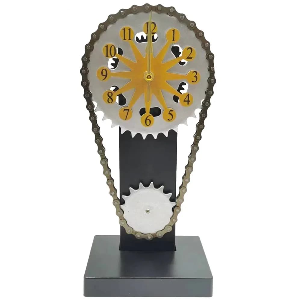 Kreative Mechanische Rotation Getriebe Kette Uhr Desktop Dekoration Home Fashion Dekoration Licht Luxus Uhr Retro Uhr