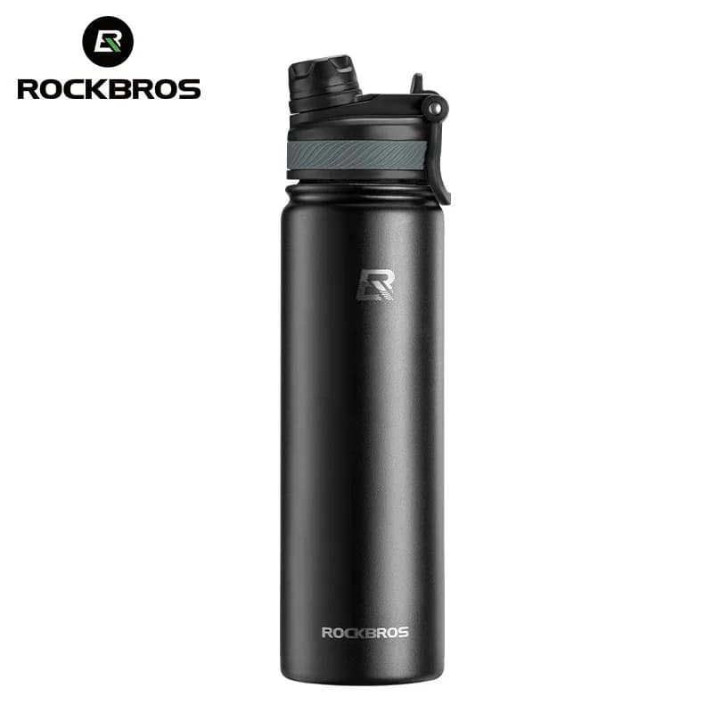 Rockbros 650ml Thermal wasser flasche Edelstahl Sport wasser flasche rutsch feste kalte und heiße Thermo tasse Wasser flasche