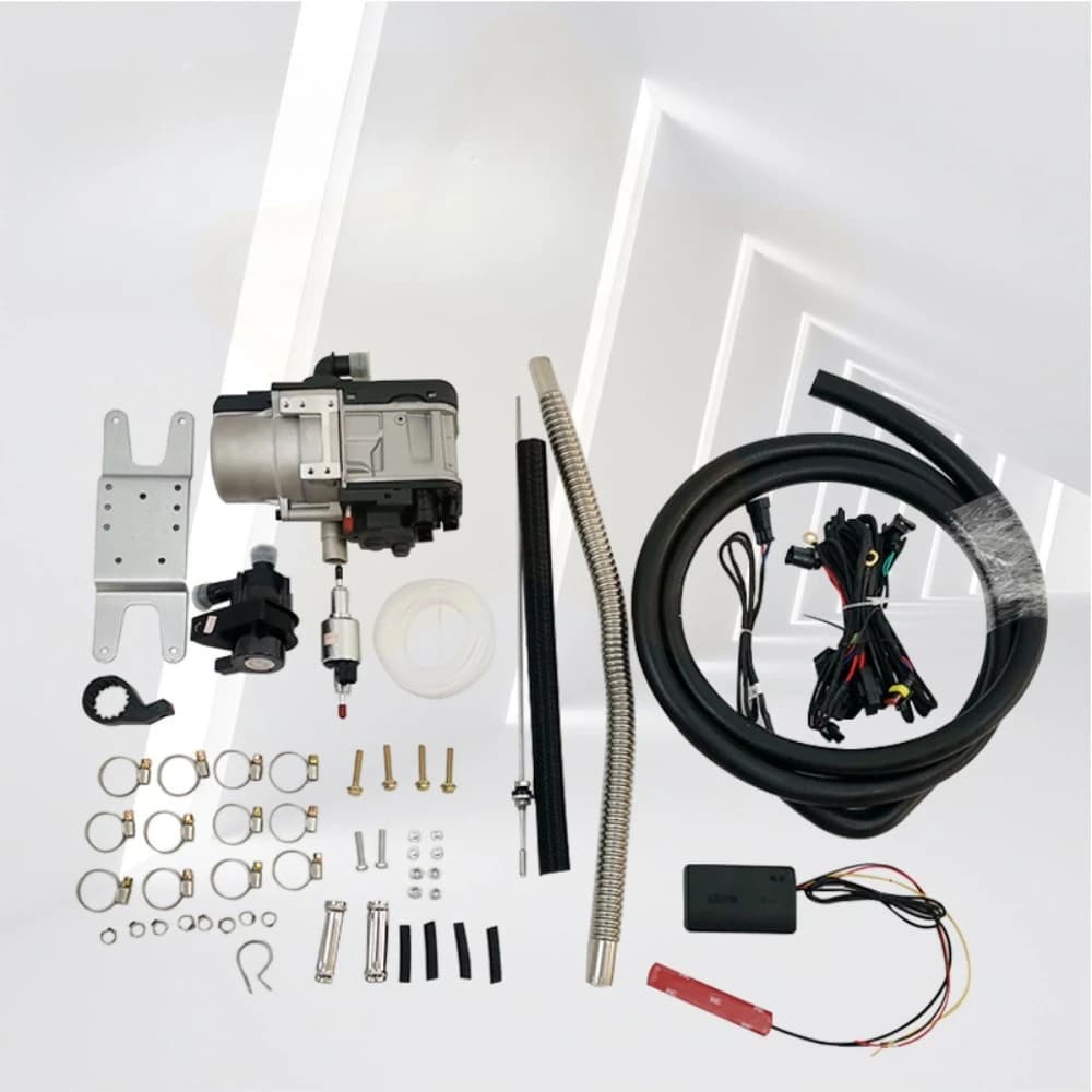 12V 5KW Auto-Diesel-Standheizung Wasserheizung Vorwärmer mit Wasserpumpe und Fernbedienung für LKW, Wohnmobil, Van, Camper, Fahrzeug