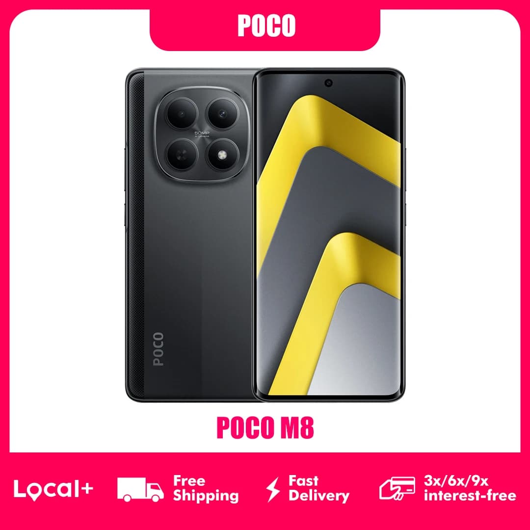 POCO M8 5G 8 GB 256 GB 512 GB NFC-Smartphone Qualcomm Snapdragon 6 Gen 3 5520 mAh Akku 50 MP Kamera