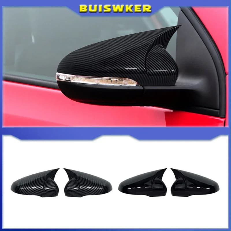 Für VW Volkswagen Golf 6 MK6 GTI GTD 2009-2013 Auto Rück Seite Spiegel Abdeckung Flügel Kappe Außentür fall Trim Carbon Look