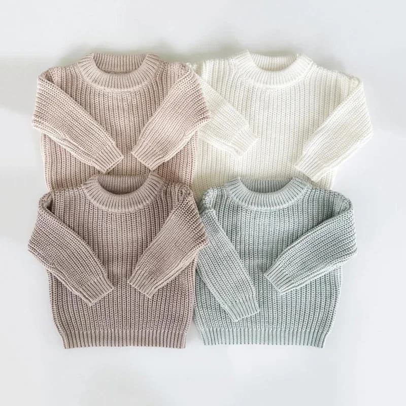 0-7T Kleinkind Kind Baby Junge Mädchen Winter Kleidung Neugeborenen Baby Pullover Infant Stricken Pullover Top Casual Grundlegende top Strickwaren