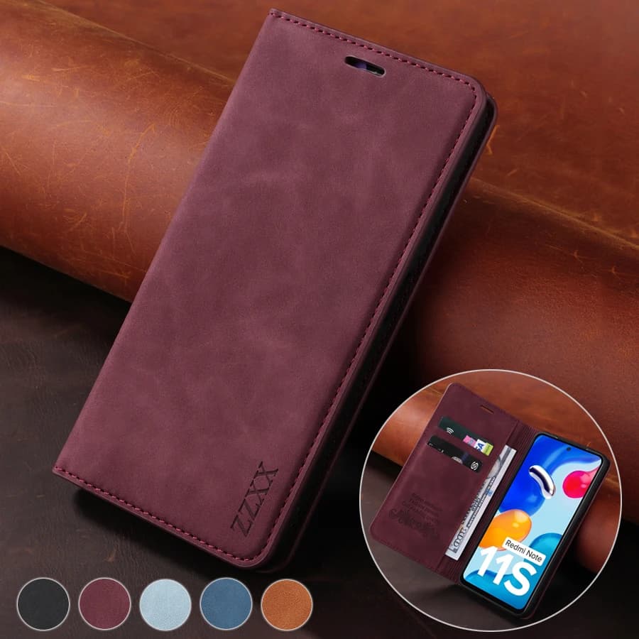 Flip Wallet Ledertasche für Xiaomi Redmi 10 10C 9 9A 9C 9T Note 11 11S 11 Pro 10 10S 9 8T 7 Pro Mi Poco F3 X3 NFC M4 Pro 11T