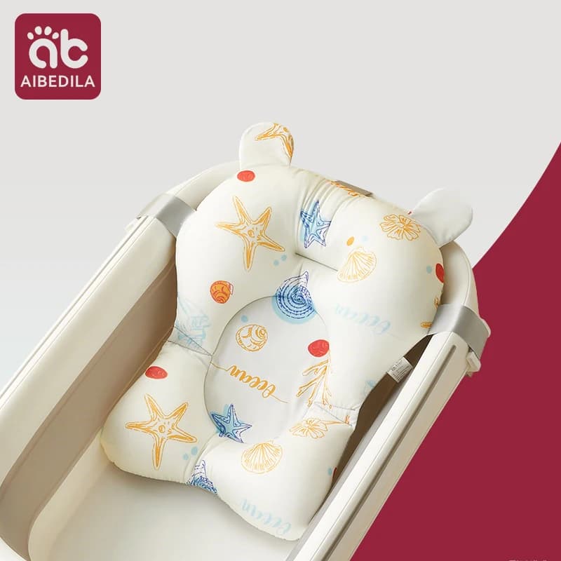Tragbare Baby Badewanne Pad Einstellbare Badewanne Dusche Kissen Neugeborenen Unterstützung Sitz Matte Faltbare Baby Bad Sitz Schwimmende Wasser Pad