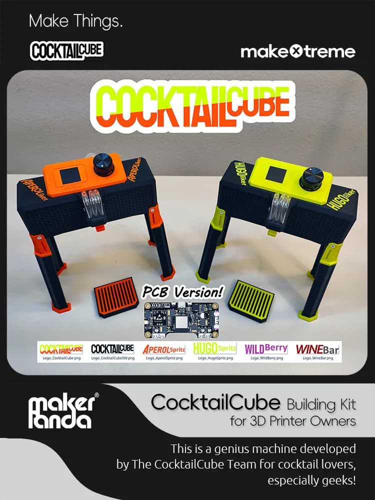 Cocktail Cube DIY-Bausatz für Cocktailwürfel mit vorprogrammiertem Leiterplattenbaustein (PCB), Schritt-für-Schritt-Anleitung, Ohne Programmierung,