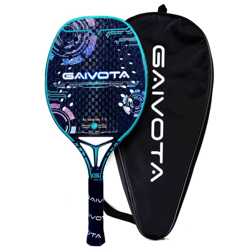 GAIVOTA Strand-Tennisschläger 12K grobe Oberfläche + Rucksack